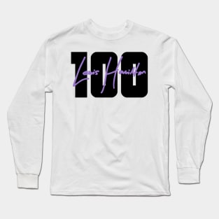 Lewis Hamilton 100th Pole Position Long Sleeve T-Shirt